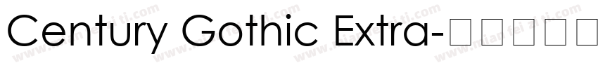 Century Gothic Extra字体转换